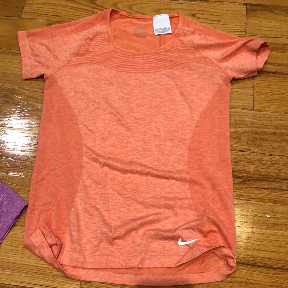 Orange Nike top
